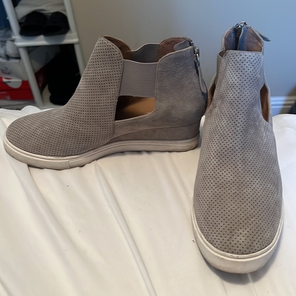 L.Paolo gray zip up shoes - Picture 2 of 6